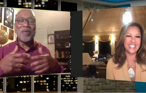 Man and Woman Talking During An Interview